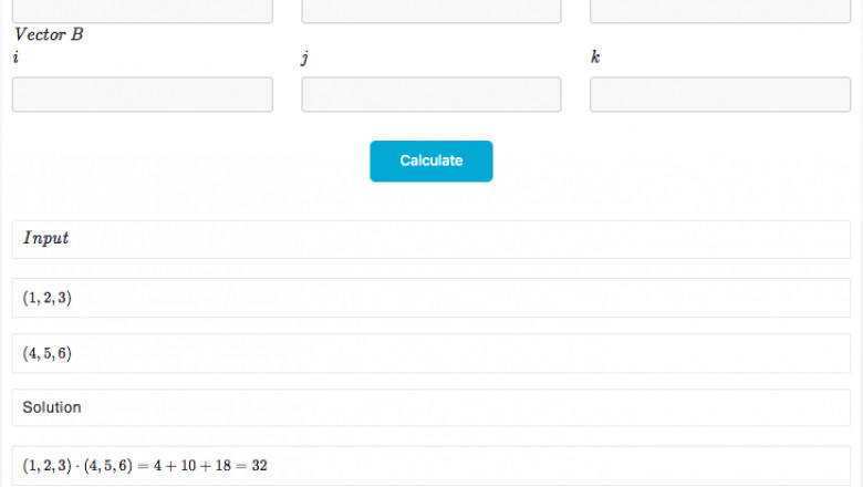 Dot Product Calculator - Taskvio