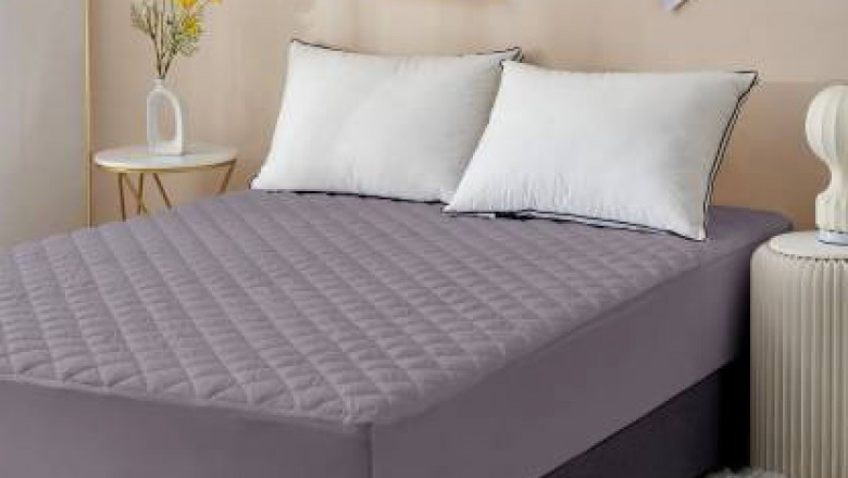 Dream Care Fitted King Size Waterproof Mattress Cover  (Grey)