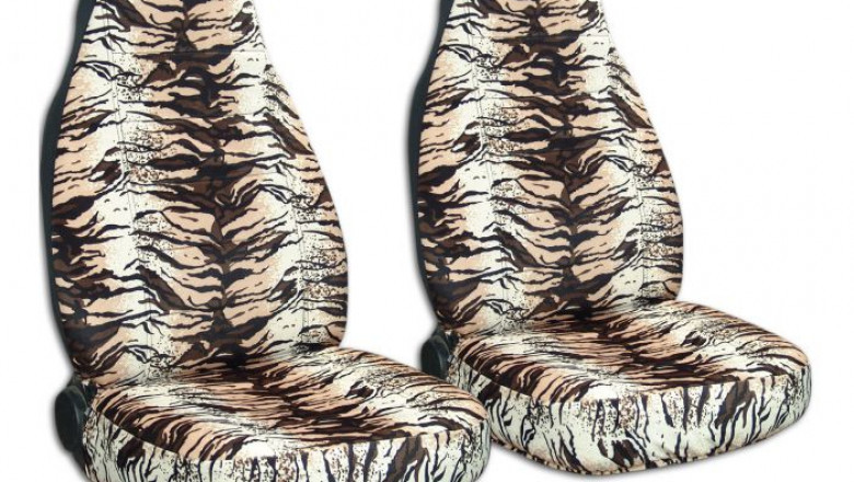 Animal print car seat covers