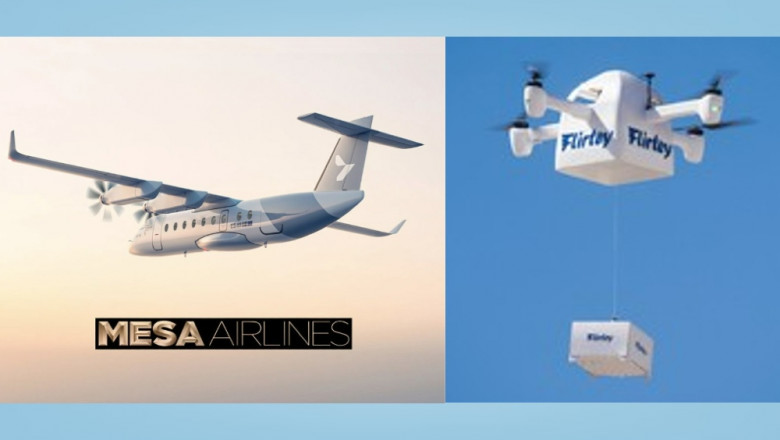 Mesa Air Group and Flirtey to launch last-mile food drone delivery business in the U.S