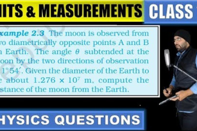NCERT Example 2.3 Units and Measurements Class 11 Physics