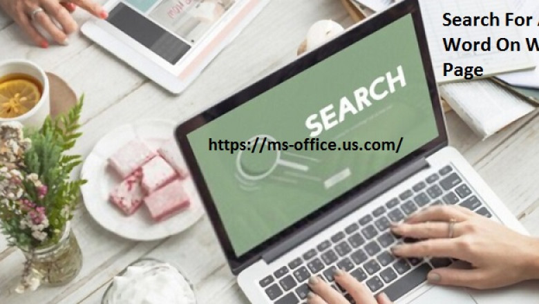 How You Can Search For A Word On Web Page?