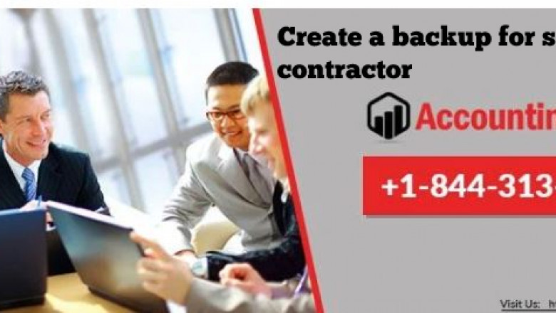 Step : create a backup for sage 100 contractor