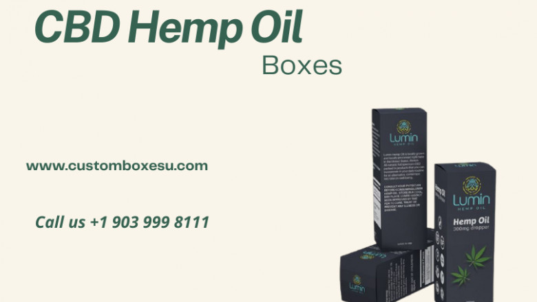 Find Printed Hemp Oil Boxes made with corrugated material.