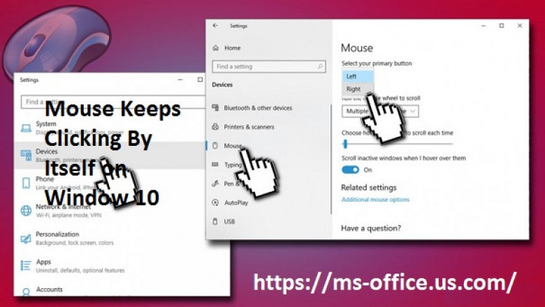 Method To Fix If Mouse Keeps Clicking By Itself on Window 10: