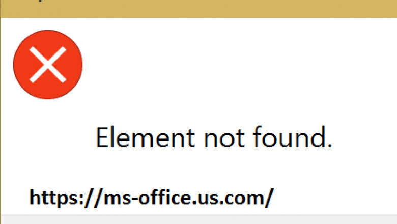 How To Fix If Element Not Found Error in Window 10?