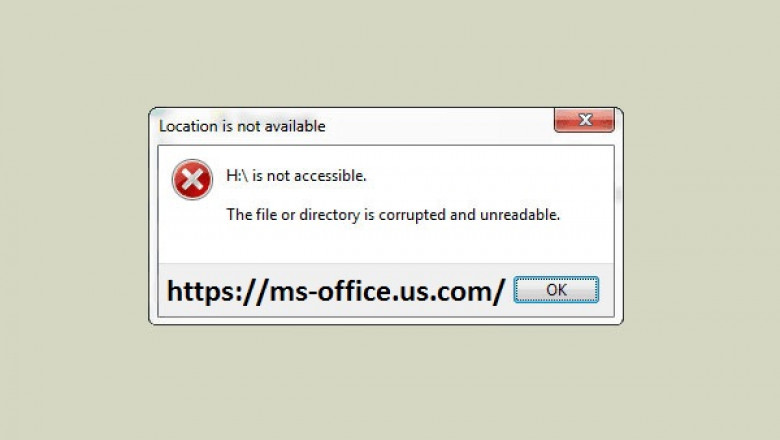 Method To Fix if File Or Directory is Corrupted and Unreadable: