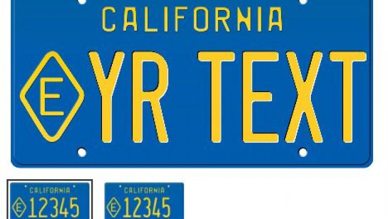 1967 state exempt california license plate