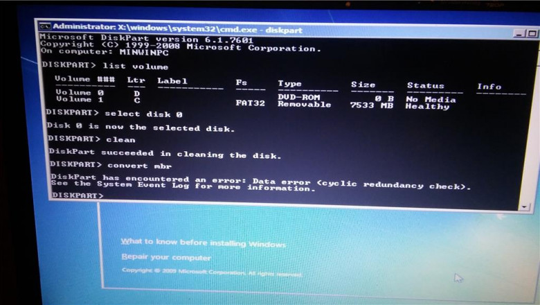Method To Fix Window Installation Error 0x80070017: