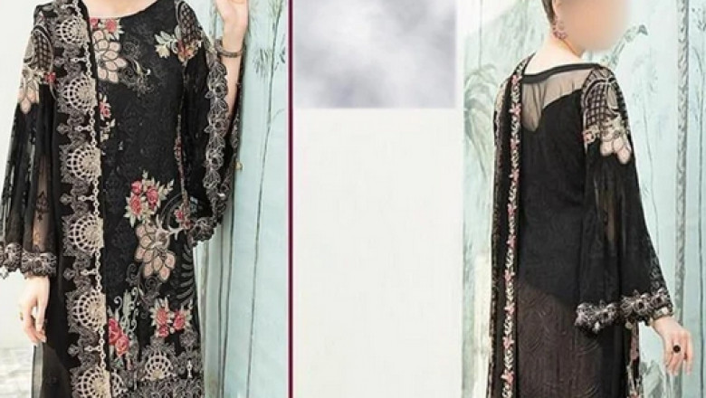Afrozeh Chiffon Suit Replica Zone
