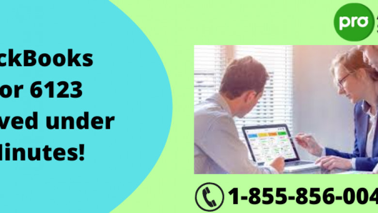 QuickBooks Error 6123 Resolved under 5 Minutes!