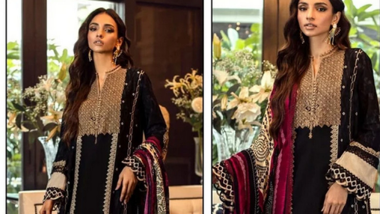 Sana Safinaz Khaddar Suit Replica Zone