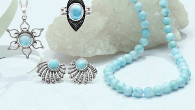 Genuine, real Larimar Jewelry for sale | Online Store