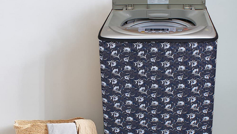 DREAM CARE Printed Washing Machine Cover for LG 7Kg Fully Automatic TopLoad Machine Design 5
