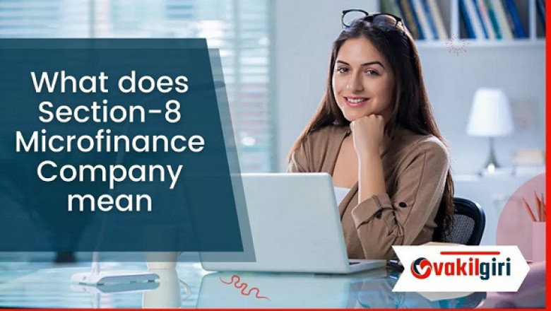 What does section-8 microfinance company mean?