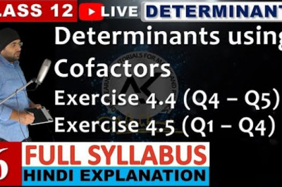 Study Material for Determinants Class 12 Maths