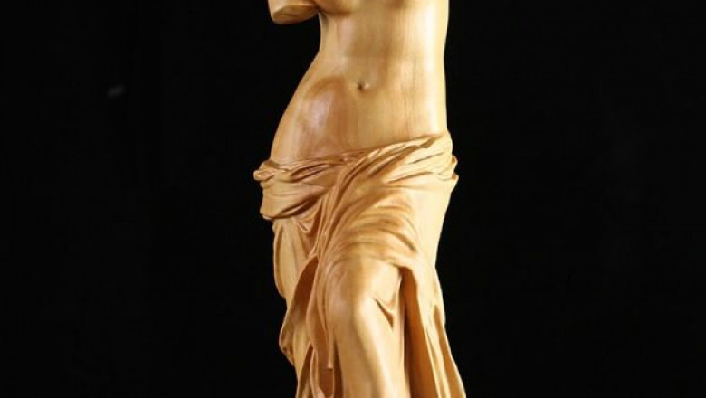 Three Stars Sculpture Mythology Fu Lu Shou Solid Wood Lucky Home Decoration