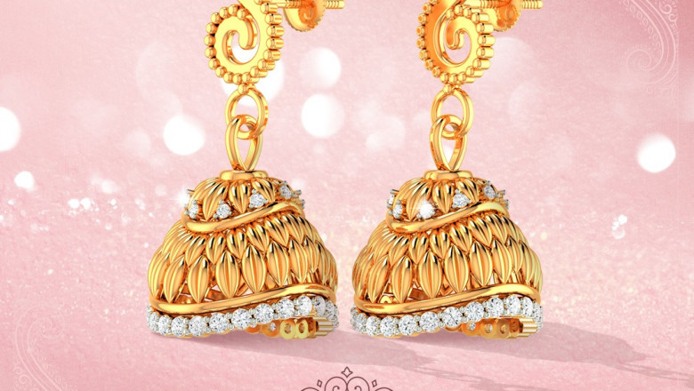 Gold Earring Under 10000
