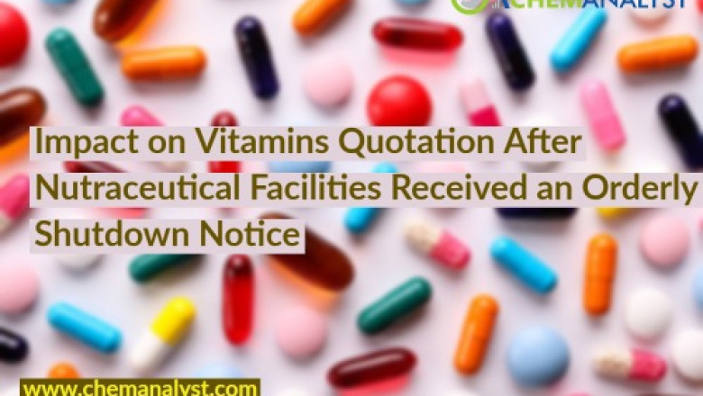 supply of Nutraceutical products in China | Impact on Vitamins Quotation After Nutraceutical Facilities Received an Orderly Shutdown Notice