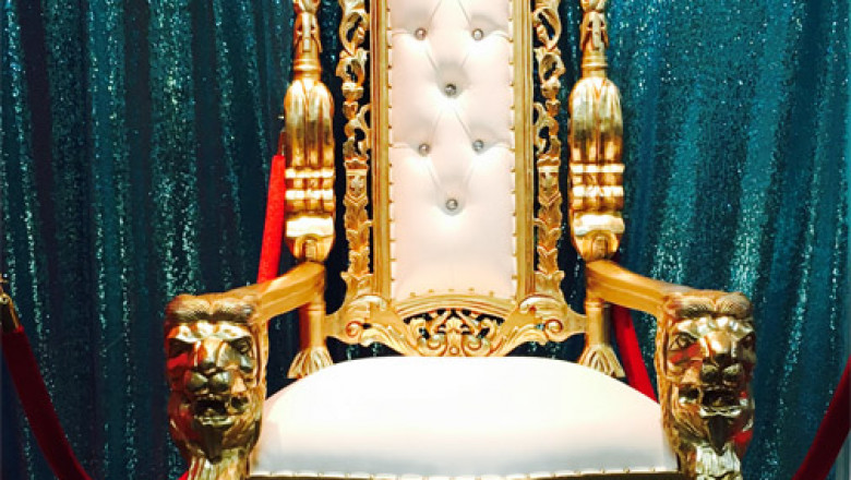Feel like Royalty with Throne Chairs for Rent on the BRAT Shack