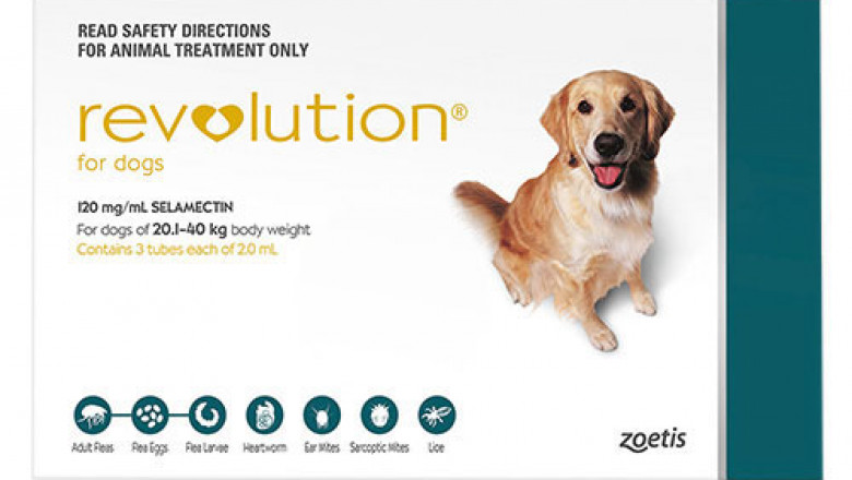 Revolution For Large Dogs 20.1 To 40 Kg Green 3 Pack