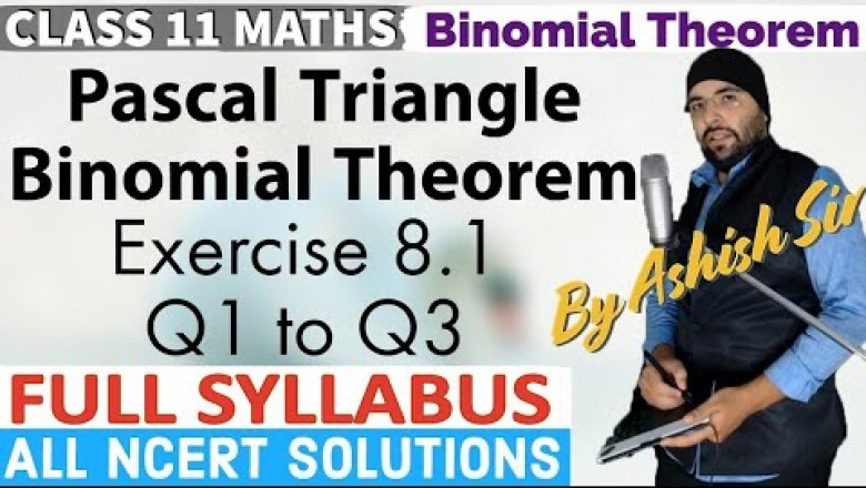 NCERT Exercise 8.1 Chapter 8 Binomial Theorem Class 11 Maths