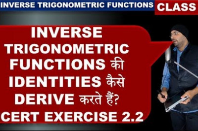 NCERT Exercise 2.2 Inverse Trigonometric Functions Class 12 Maths