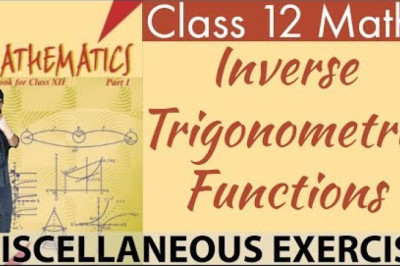 NCERT Miscellaneous Exercise of Inverse Trigonometric Functions Class 12 Maths