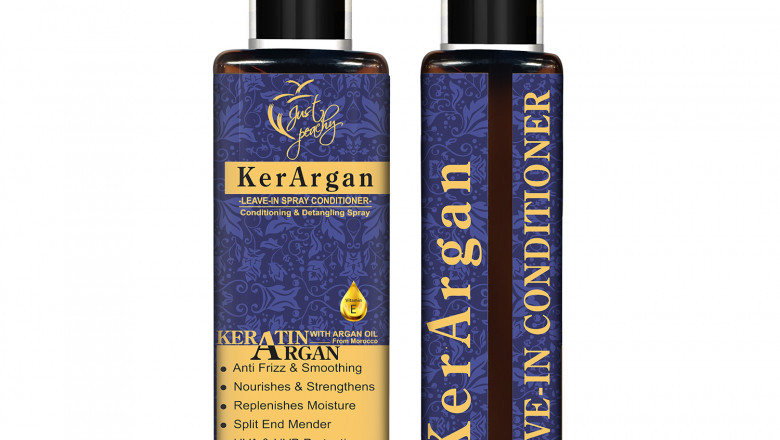 Just Peachy Kerargan and Vitamin E Leave in Moisture Spray Conditioner
