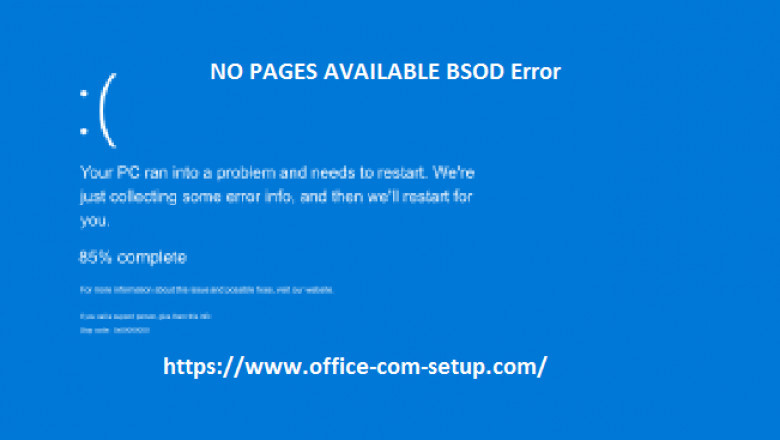 If NO PAGES AVAILABLE BSOD Error! How to Resolve it?