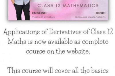 Applications of Derivatives