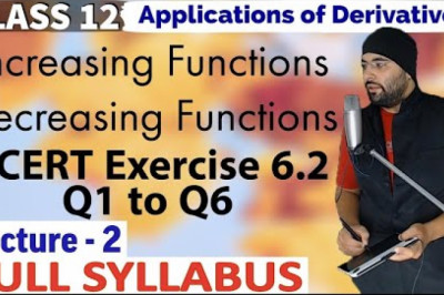 NCERT Solutions for Exercise 6.2 Applications of Derivatives Class 12 Maths