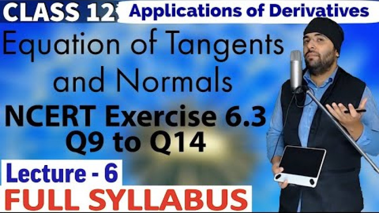 NCERT Solutions for Exercise 6.3 Applications of Derivatives Class 12 Maths