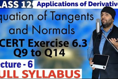 NCERT Solutions for Exercise 6.3 Applications of Derivatives Class 12 Maths