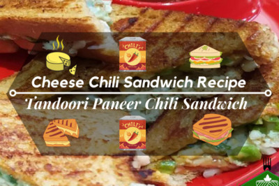 Tandoori Paneer Chili Sandwich | Cheese Chili Sandwich Recipe