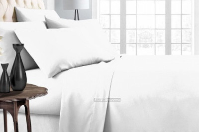 White Bed in a Bag sets include 8 pieces at Comfort Beddings