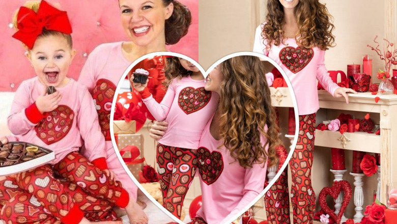 Mommy and Me I Love You So Matcha Oversized Heart Cardigan