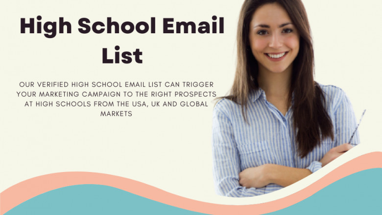 Get 100% Verified High School Email List from InfoGlobalData