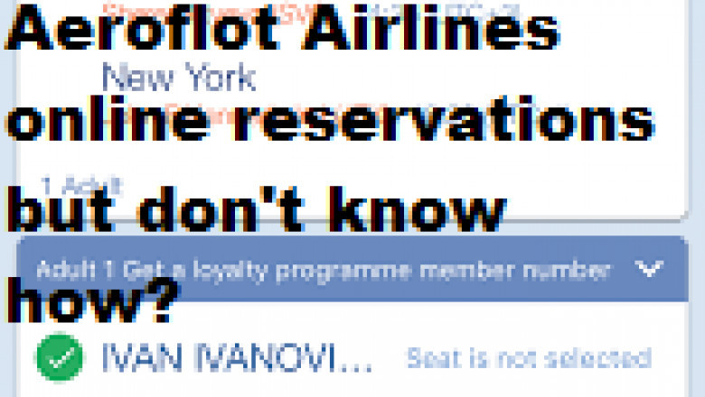 Aeroflot Manage Booking
