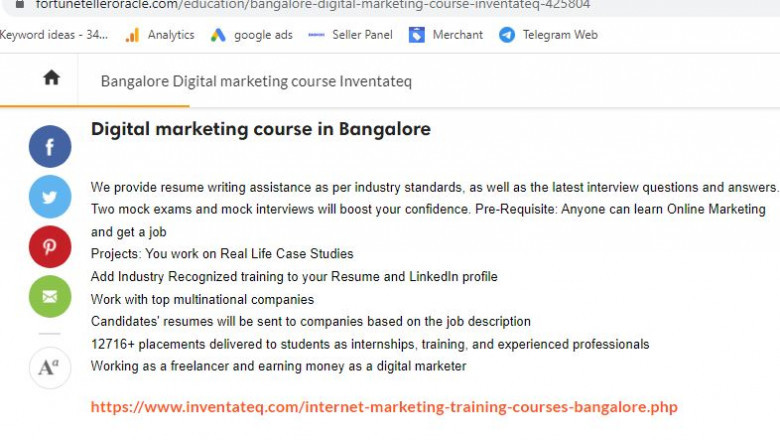 Digital marketing training online Inventateq