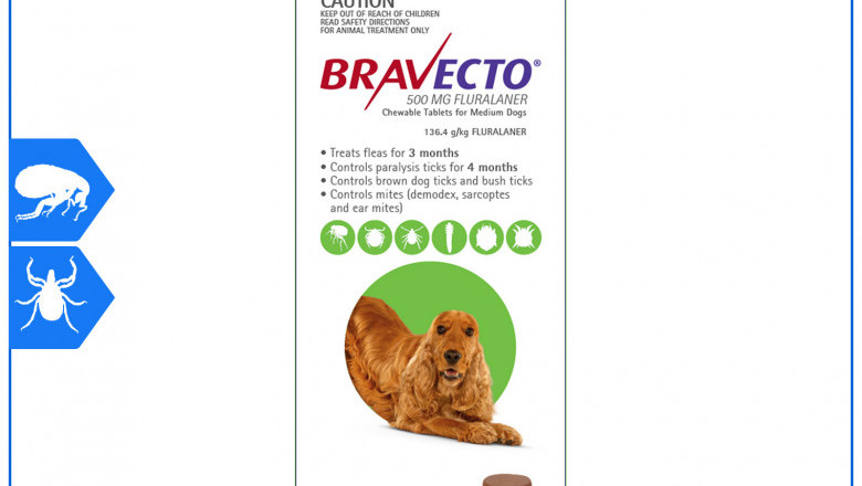 BRAVECTO 2 Chews for 10-20Kg Dogs 3 Months protection from Flea and Tick