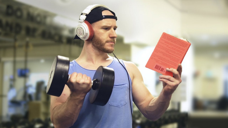 Exercising with Fitness Trainer