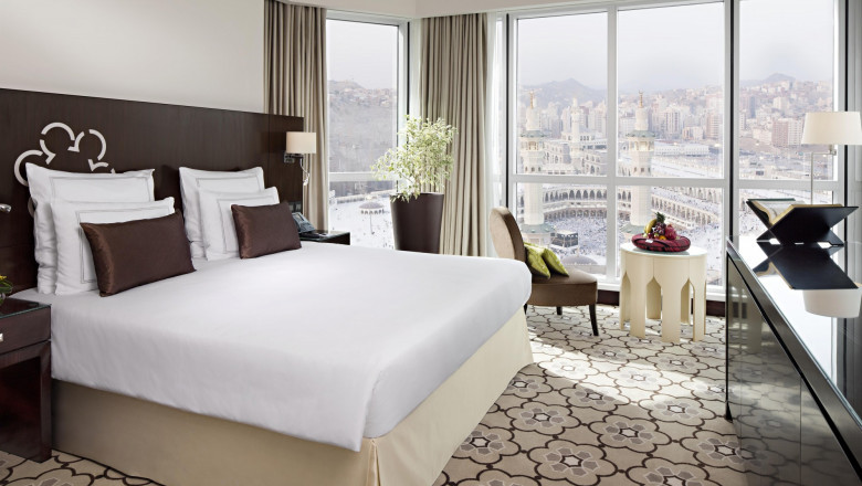 Why do we prefer hotels close to Haram?