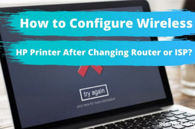 How do I Troubleshoot the HP wireless printer to my new router?