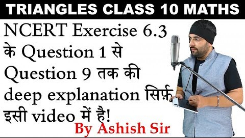 NCERT Exercise 6.3 Triangles Class 10 Maths Chapter 6