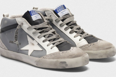 leather golden goose sneakers sale heel panel