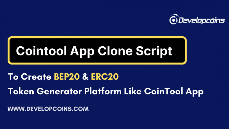 Cointool App Clone Script | To Create BEP20 & ERC20 Token Generator Platform Like CoinTool.App