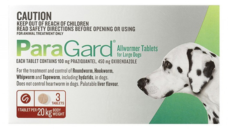 Paragard Broad Spectrum Wormer For Dogs 20 Kg | DiscountPetCare