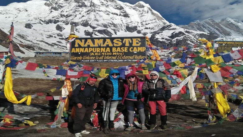 Trekking to Annapurna Base Camp in Himalayan Nepal
