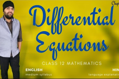Before we begin Differential Equations Class 12 Maths Chapter 9
